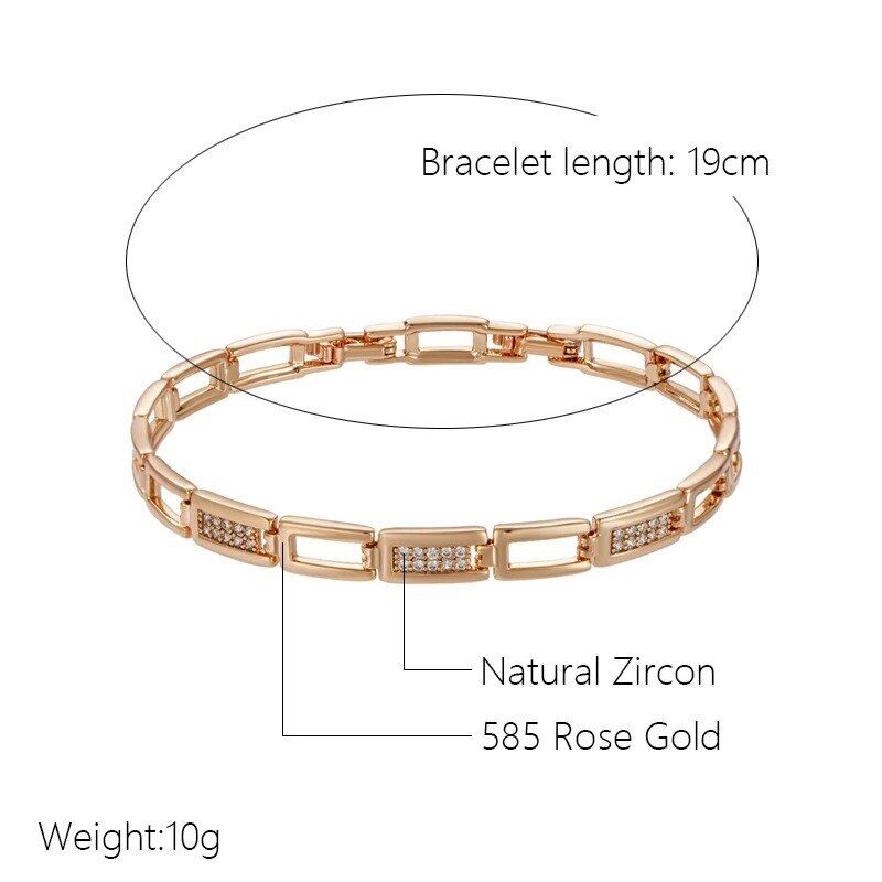 Elegantes Tennisarmband Armband 585 RG Rotgold Rosegold Zirkon 16,5 + 2,5 cm .