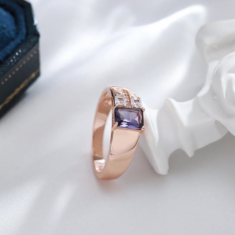 Eleganter Ring 585 RG Rotgold Rosegold mit Zirkon 58 (18,4 mm Ø)